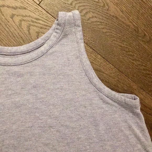 Girl’s Hi Low Striped Boaters Tank Top - Picture 3 of 6